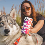 Apple iPhone 12 Pro Purple Pink Orange Clear Funny Text Quote Low Key Hybrid Protective Phone Case Cover