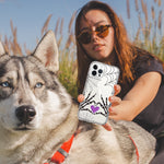 Apple iPhone 12 Pro Halloween Skeleton Heart Hands Spooky Spider Web Hybrid Protective Phone Case Cover