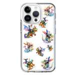 Apple iPhone 14 Pro Cute Fairy Cartoon Gnomes Dragons Monsters Hybrid Protective Phone Case Cover