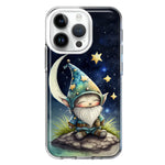 Apple iPhone 14 Pro Stars Moon Starry Night Space Gnome Hybrid Protective Phone Case Cover