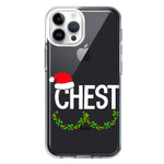 Apple iPhone 15 Pro Max Christmas Funny Ornaments Couples Chest Nuts Hybrid Protective Phone Case Cover