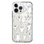 Apple iPhone 15 Pro Max Cute Halloween Spooky Floating Ghosts Horror Scary Hybrid Protective Phone Case Cover