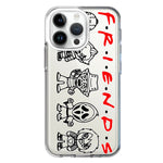 Apple iPhone 15 Pro Max Cute Halloween Spooky Horror Scary Characters Friends Hybrid Protective Phone Case Cover