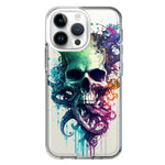 Apple iPhone 15 Pro Max Fantasy Octopus Tentacles Skull Hybrid Protective Phone Case Cover