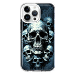 Apple iPhone 15 Pro Graveyard Death Dream Skulls Double Layer Phone Case Cover