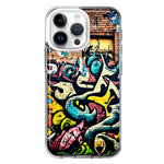 Apple iPhone 15 Pro Max Urban Graffiti Wall Art Painting Hybrid Protective Phone Case Cover