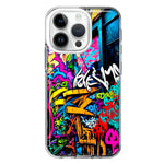 Apple iPhone 14 Pro Urban Graffiti Street Art Painting Hybrid Protective Phone Case Cover