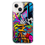 Apple iPhone 15 Plus Urban Graffiti Street Art Painting Hybrid Protective Phone Case Cover