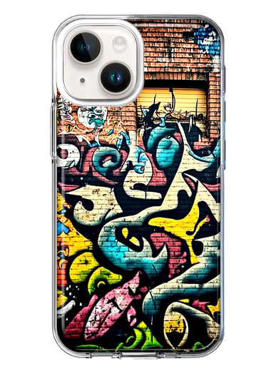 Apple iPhone 13 Mini Urban Graffiti Wall Art Painting Hybrid Protective Phone Case Cover