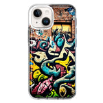 Apple iPhone 14 Plus Urban Graffiti Wall Art Painting Hybrid Protective Phone Case Cover