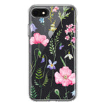 Apple iPhone SE 2nd 3rd Generation Spring Pastel Wild Flowers Summer Classy Elegant Beautiful Hybrid Protective Phone Case Cover