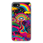 Apple iPhone 6/7/8/SE 2020/SE 3 2022 Psychedelic Trippy Hippie Night Walk Hybrid Protective Phone Case Cover