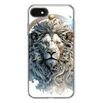 Apple iPhone 6/7/8/SE 2020/SE 3 2022 Abstract Lion Sculpture Hybrid Protective Phone Case Cover