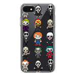 Apple iPhone SE 2nd 3rd Generation Cute Classic Halloween Spooky Cartoon Characters Hybrid Protective Phone Case Cover