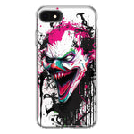 Apple iPhone SE 2nd 3rd Generation Evil Joker Face Painting Graffiti Hybrid Protective Phone Case Cover