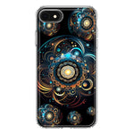 Apple iPhone SE 2nd 3rd Generation Mandala Geometry Abstract Multiverse Pattern Hybrid Protective Phone Case Cover