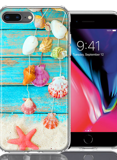 Apple iPhone 7/8 Plus Seashell Wind chimes Design Double Layer Phone Case Cover