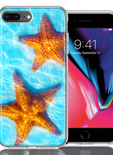 Apple iPhone 7/8 Plus Ocean Starfish Design Double Layer Phone Case Cover