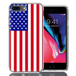 Apple iPhone 7/8 Plus USA American Flag  Design Double Layer Phone Case Cover