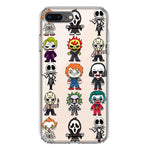 Apple iPhone 8 Plus Cute Classic Halloween Spooky Cartoon Characters Hybrid Protective Phone Case Cover
