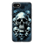 Apple iPhone 6/7/8/SE 2020/SE 3 2022 Graveyard Death Dream Skulls Double Layer Phone Case Cover