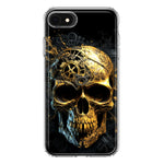 Apple iPhone 6/7/8/SE 2020/SE 3 2022 Steampunk Skull Science Fiction Machinery Double Layer Phone Case Cover