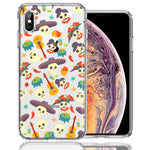 Apple iPhone XS Max Day of the Dead Design Double Layer Phone Case Cover