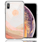Apple iPhone XS Max Desert Mountains Design Double Layer Phone Case Cover
