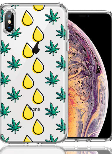 Apple iPhone XS/X Medicinal Drip Design Double Layer Phone Case Cover