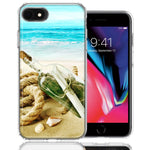 Apple iPhone 7/8/SE Beach Message Bottle Design Double Layer Phone Case Cover