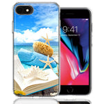 Apple iPhone 7/8/SE Beach Reading Design Double Layer Phone Case Cover