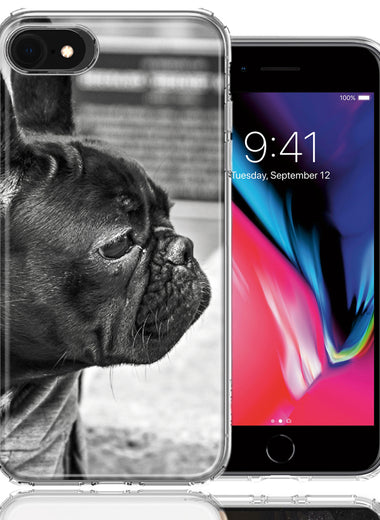Apple iPhone 7/8/SE French Bulldog Design Double Layer Phone Case Cover