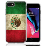 Apple iPhone 7/8/SE Mexico Flag Design Double Layer Phone Case Cover