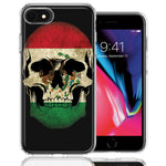 Apple iPhone 7/8/SE Mexico Flag Skull Design Double Layer Phone Case Cover