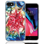 Apple iPhone 7/8/SE Tie Dye Abstract Design Double Layer Phone Case Cover