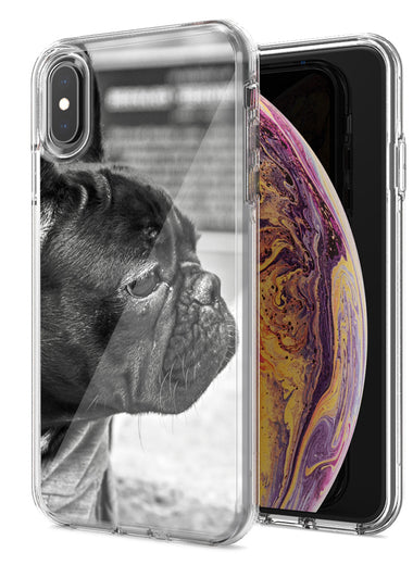 Apple iPhone XR French Bulldog Design Double Layer Phone Case Cover