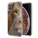 Apple iPhone XR Lion Face Nosed Design Double Layer Phone Case Cover