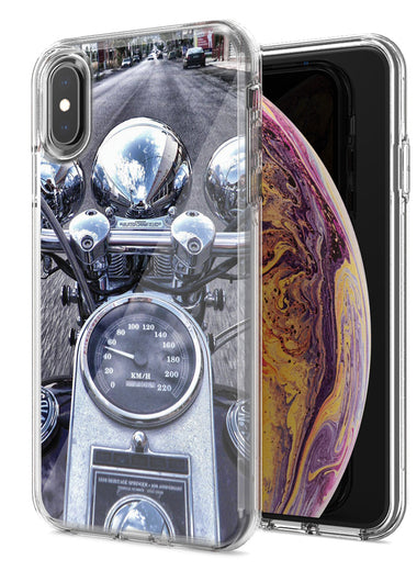 Apple iPhone XR Motorcycle Chopper Design Double Layer Phone Case Cover