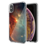 Apple iPhone XR Nebula Design Double Layer Phone Case Cover