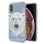 Apple iPhone XR Polar Bear Design Double Layer Phone Case Cover