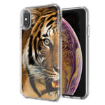 Apple iPhone XR Tiger Face Design Double Layer Phone Case Cover