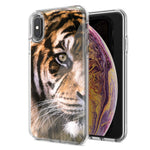 Apple iPhone XR Tiger Face 2 Design Double Layer Phone Case Cover