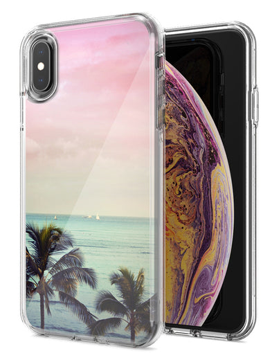 Apple iPhone XR Vacation Dreaming Design Double Layer Phone Case Cover