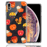 Apple iPhone XR Thanksgiving Autumn Fall Design Double Layer Phone Case Cover