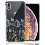 Apple iPhone XR Country Dried Flowers Design Double Layer Phone Case Cover