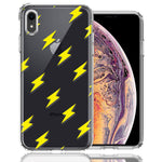 Apple iPhone XR Electric Lightning Bolts Design Double Layer Phone Case Cover