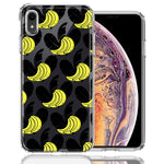 Apple iPhone XR Tropical Bananas Design Double Layer Phone Case Cover