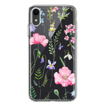Apple iPhone XR Spring Pastel Wild Flowers Summer Classy Elegant Beautiful Hybrid Protective Phone Case Cover
