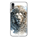 Apple iPhone XR Abstract Lion Sculpture Hybrid Protective Phone Case Cover