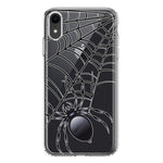 Apple iPhone XR Creepy Black Spider Web Halloween Horror Spooky Hybrid Protective Phone Case Cover